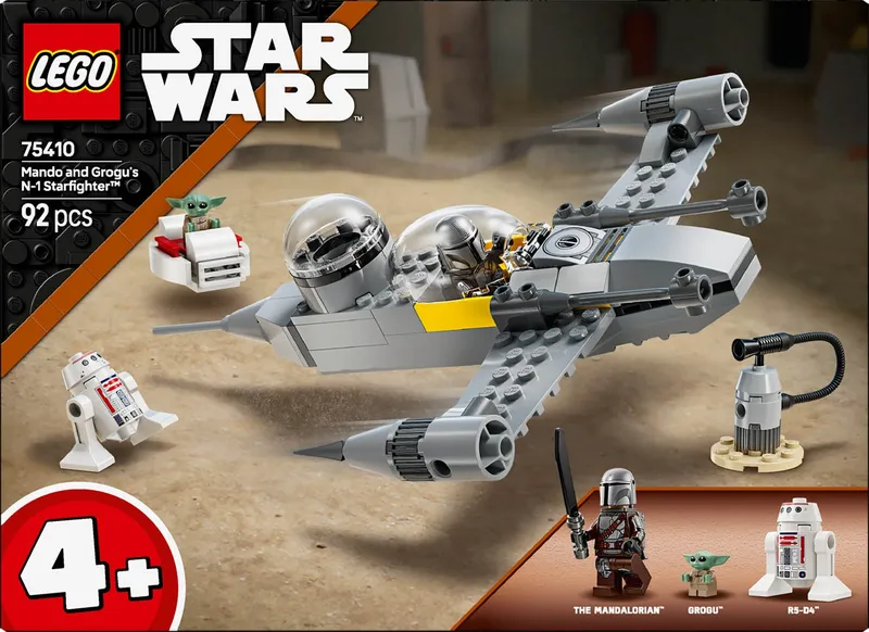 LEGO Star Wars Mando I Grogu Starfighter N-1 75410 Klocki