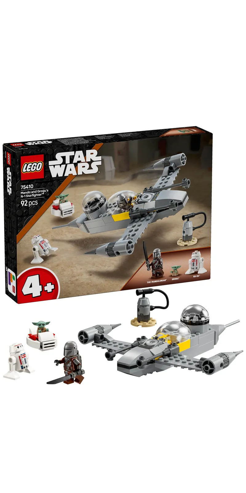 LEGO Star Wars Mando I Grogu Starfighter N-1 75410 Klocki