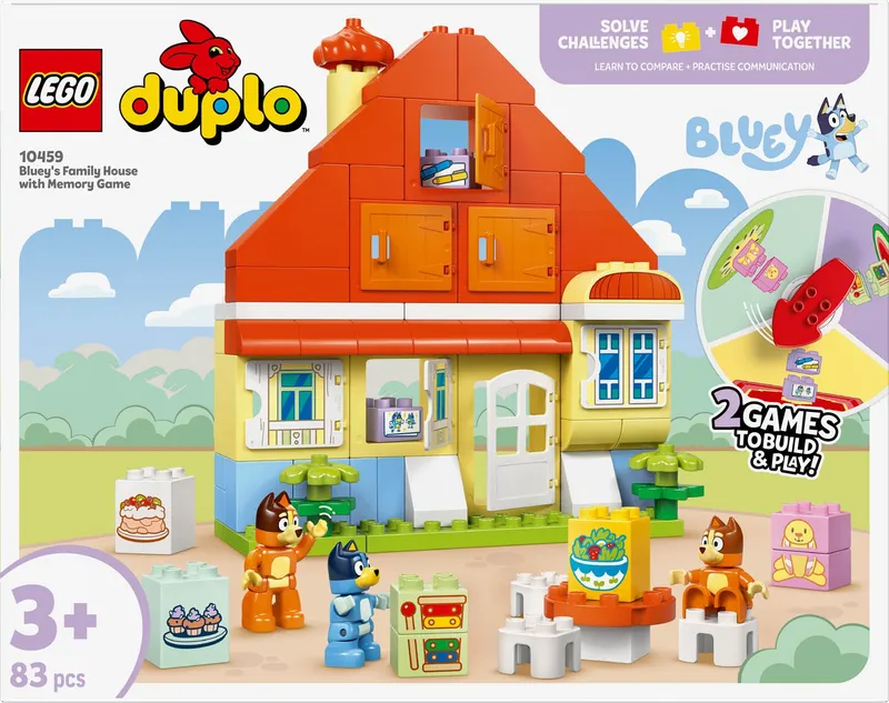 LEGO Duplo Bluey Dom Rodziny Blueysa Gra Pamięciowa 10459