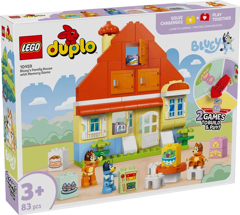 LEGO Duplo Bluey Dom Rodziny Blueysa Gra Pamięciowa 10459