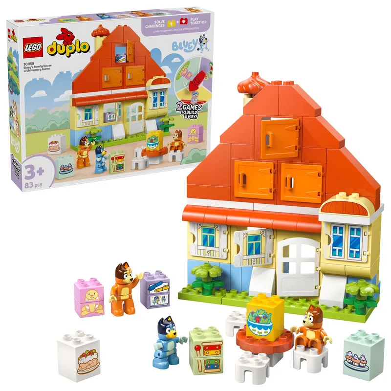 LEGO Duplo Bluey Dom Rodziny Blueysa Gra Pamięciowa 10459