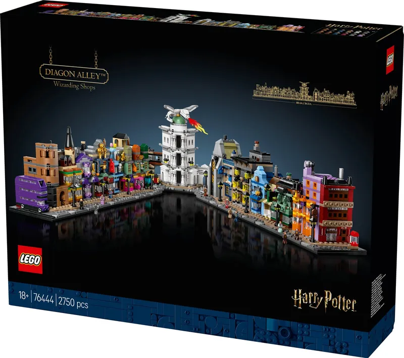 LEGO Harry Potter Diagon Alley Wizarding Shops 76444 Zestaw Klocków