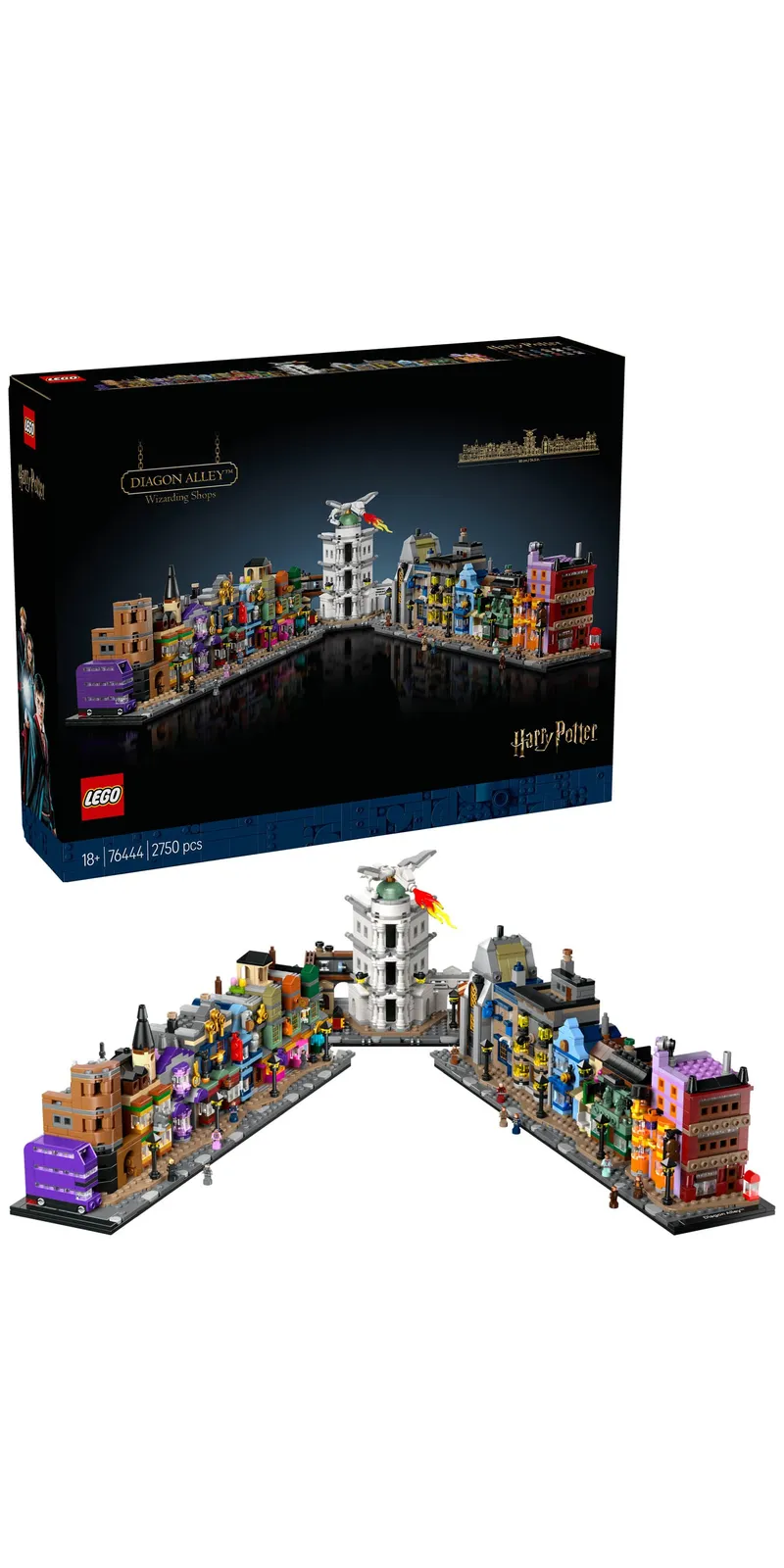 LEGO Harry Potter Diagon Alley Wizarding Shops 76444 Zestaw Klocków