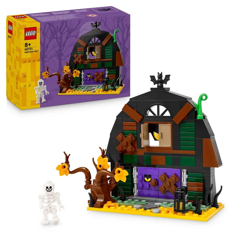 LEGO Iconic Halloween Barn Zestaw Klocków 40721 1167 Elementów