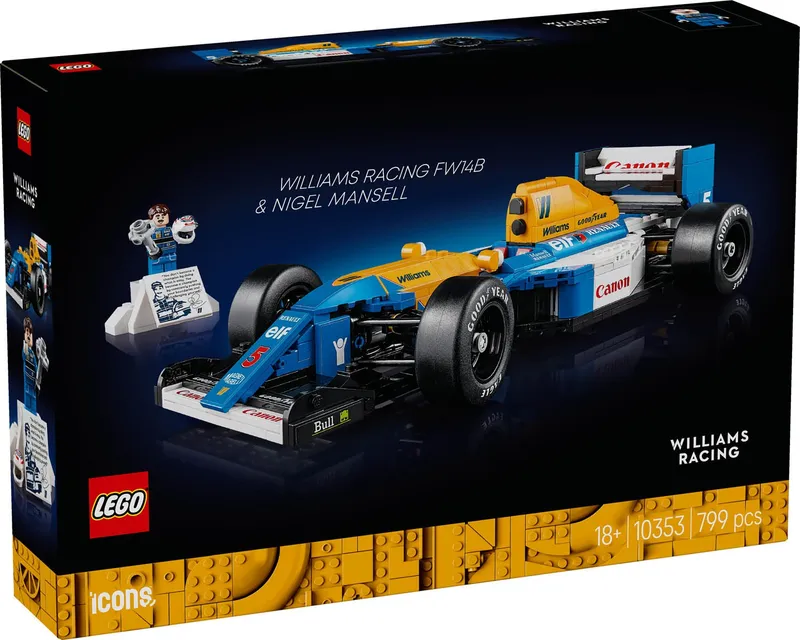 Klocki LEGO Icons Williams Racing FW14B Nigel Mansell 10353