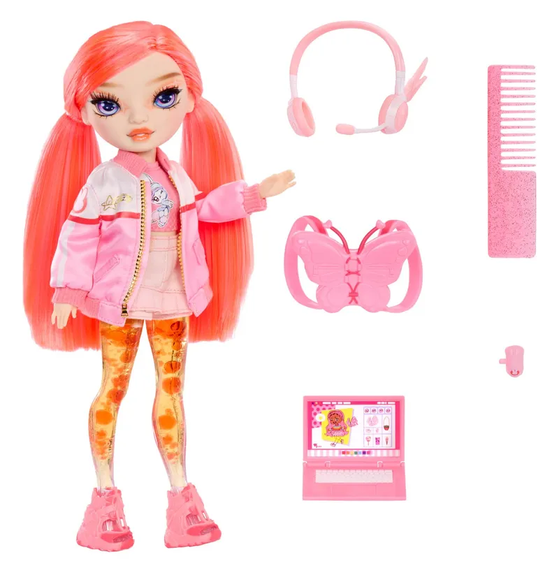 Lalka Rainbow High Sparkle Shine Coral Blyszczaca 22 x 15 x 8 cm
