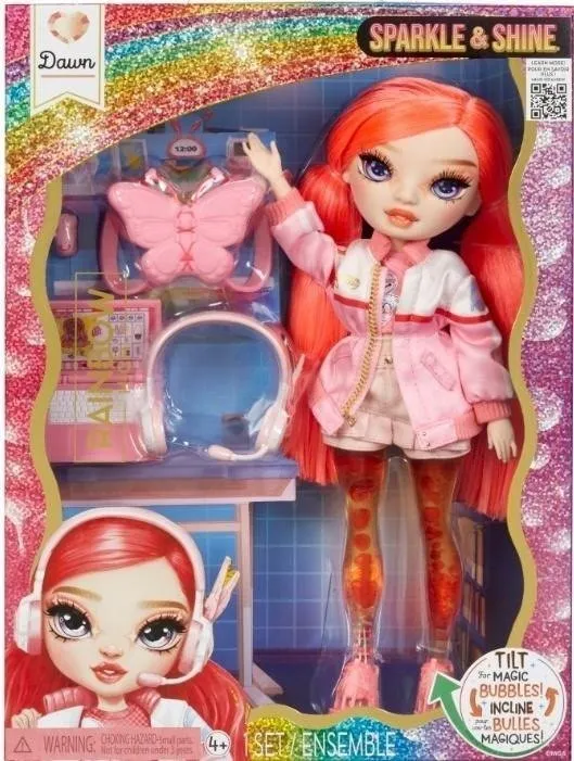 Lalka Rainbow High Sparkle Shine Coral Blyszczaca 22 x 15 x 8 cm