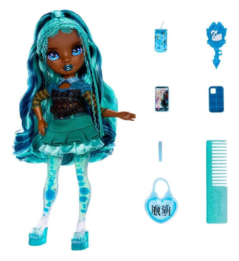Lalka Rainbow High Sparkle Shine Dla Dzieci Kolekcjonerska - Turkusowa