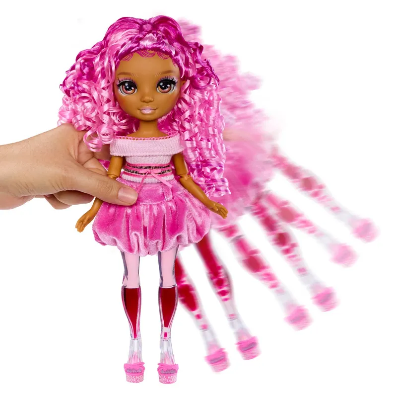 Lalka Rainbow High Sparkle Shine Z Błyskami - Różowa