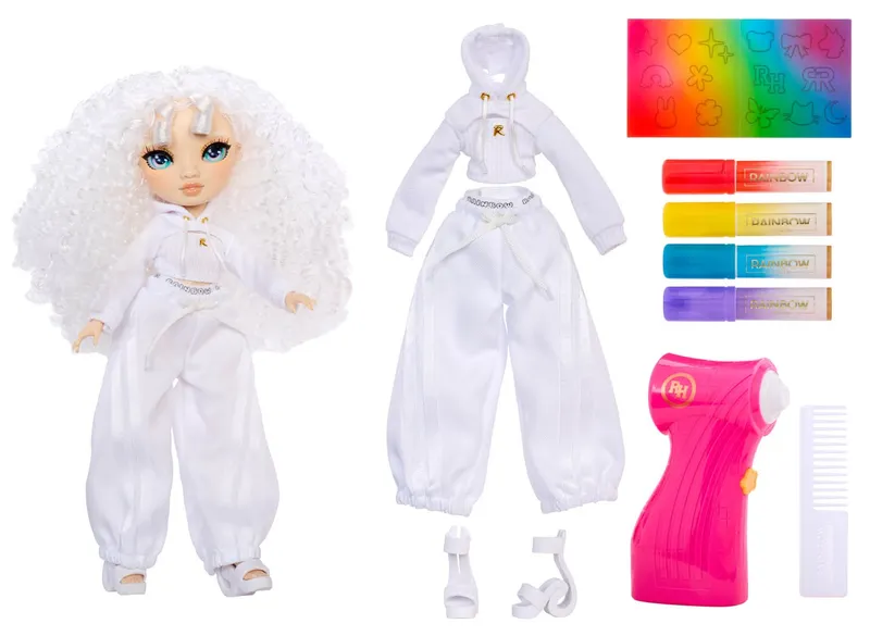 Rainbow High Air Brush Create Fashion Dolls Oczy Lalka - Zielone