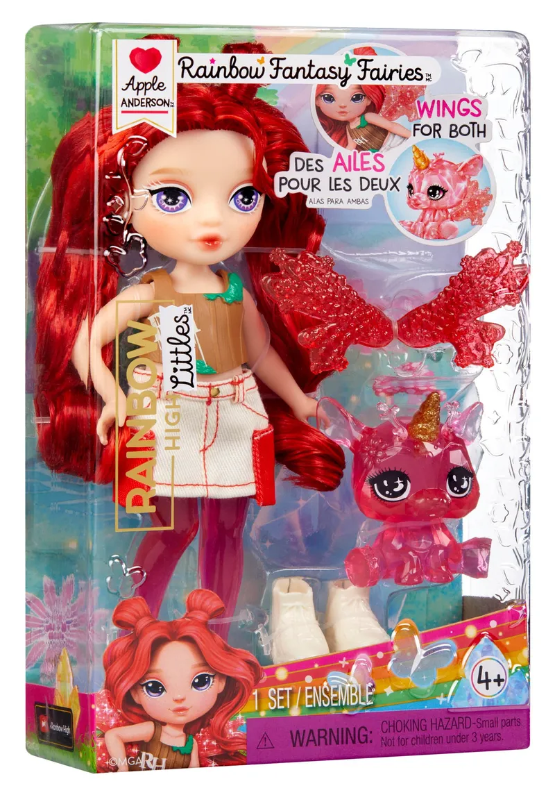 Lalka Rainbow High Littles Fantasy Fairies Jabłko - Czerwona