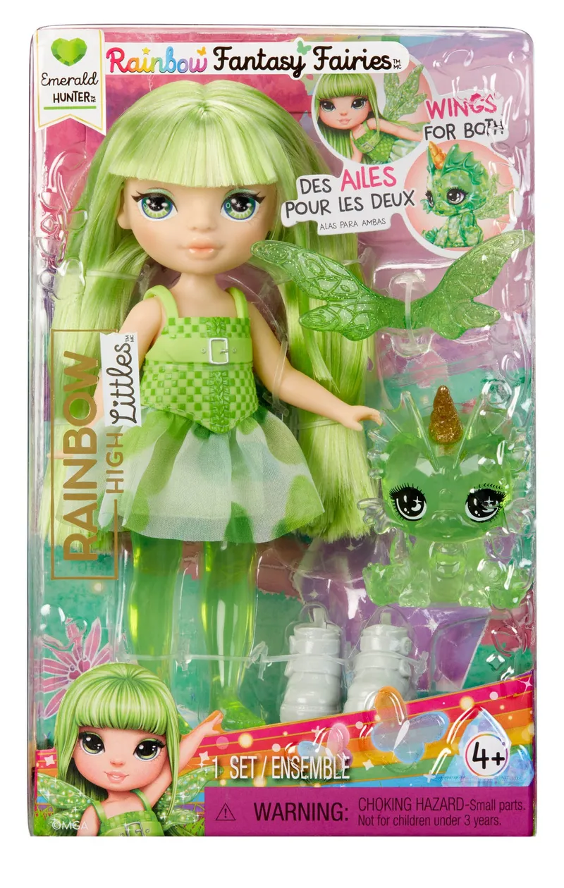 Lalka Rainbow High Littles Fantasy Fairy Emerald - Zielona