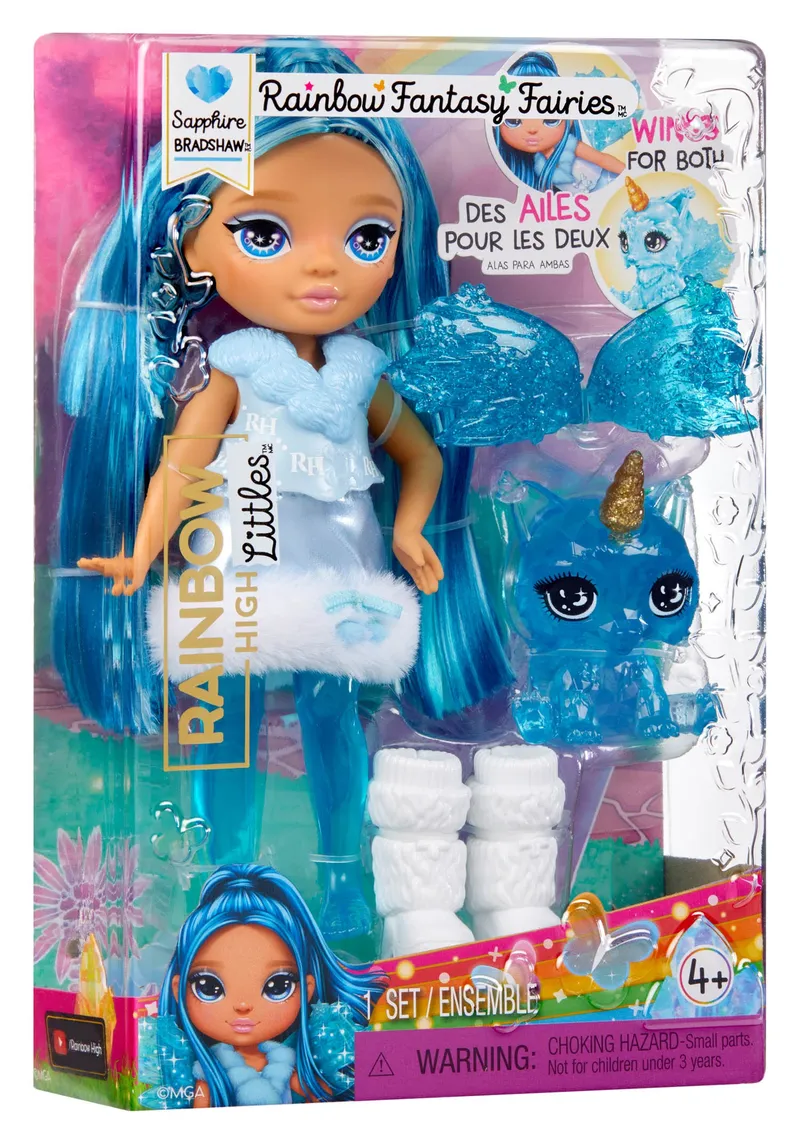Rainbow High Littles Sapphire Lalka Fantazja Wróżka - Niebieska