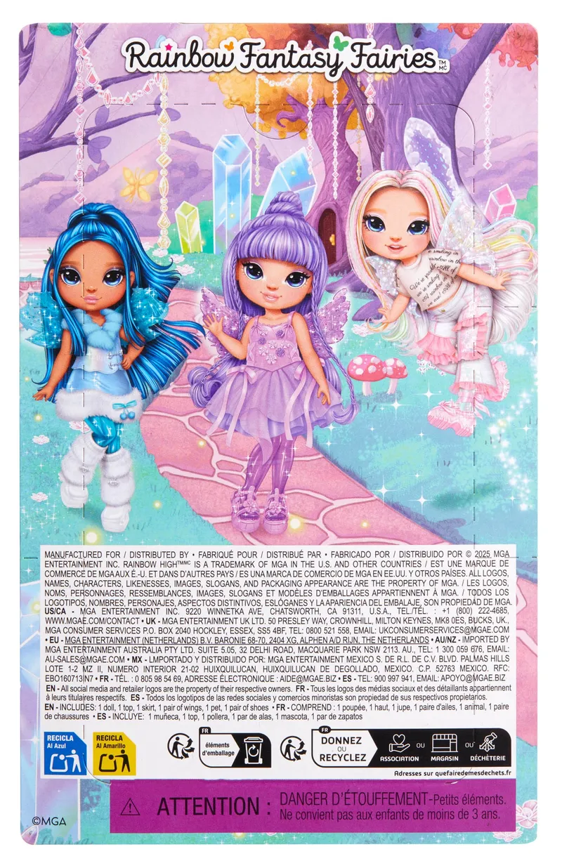 Rainbow High Littles Sapphire Lalka Fantazja Wróżka - Niebieska