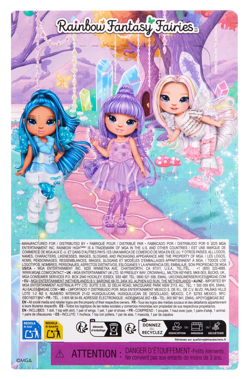 Lalka Rainbow High Littles Fantasy Fairies Amethyst 15 cm - Purpurowa