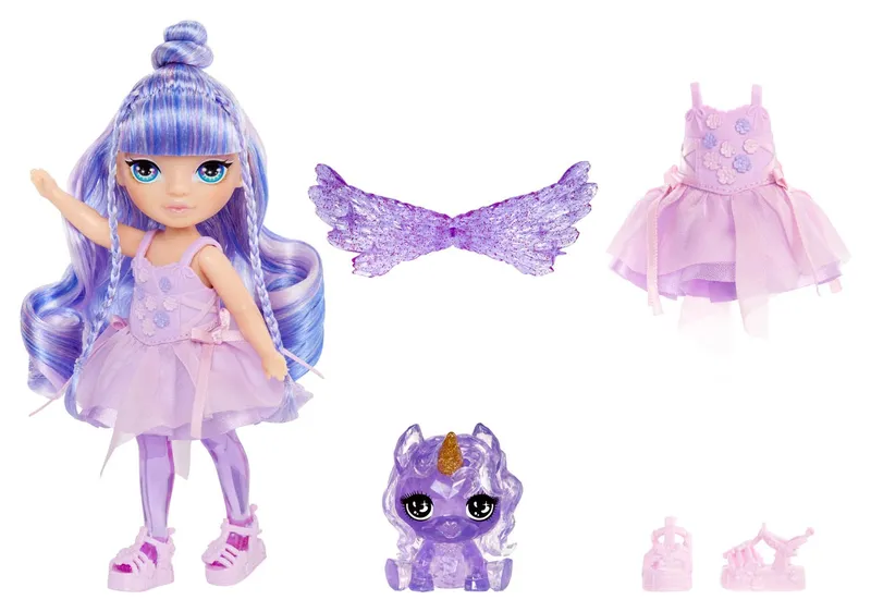 Lalka Rainbow High Littles Fantasy Fairies Amethyst 15 cm - Purpurowa