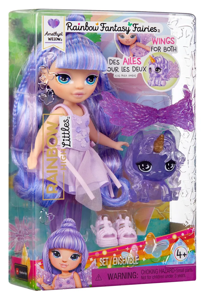 Lalka Rainbow High Littles Fantasy Fairies Amethyst 15 cm - Purpurowa