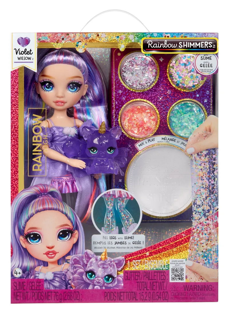 Lalka Rainbow High Rainbow Shimmers Z Slime Violet - Fioletowa