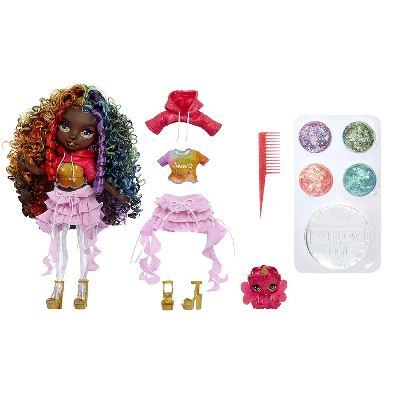 Lalka Fashion Rainbow High Iris Tęczowe Włosy Z Ślamem 28 cm