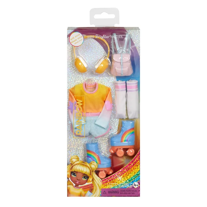 Rainbow High Fashion Pack Skate Social Lalka Akcesoria 3 szt
