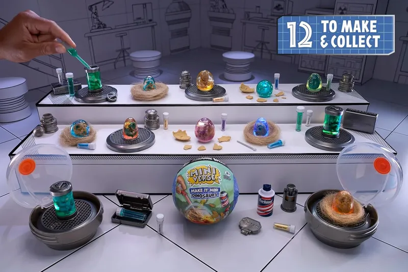 Figurki Mini Jurassic World Zestaw 5 szt Mgas Miniverse Dinozaury