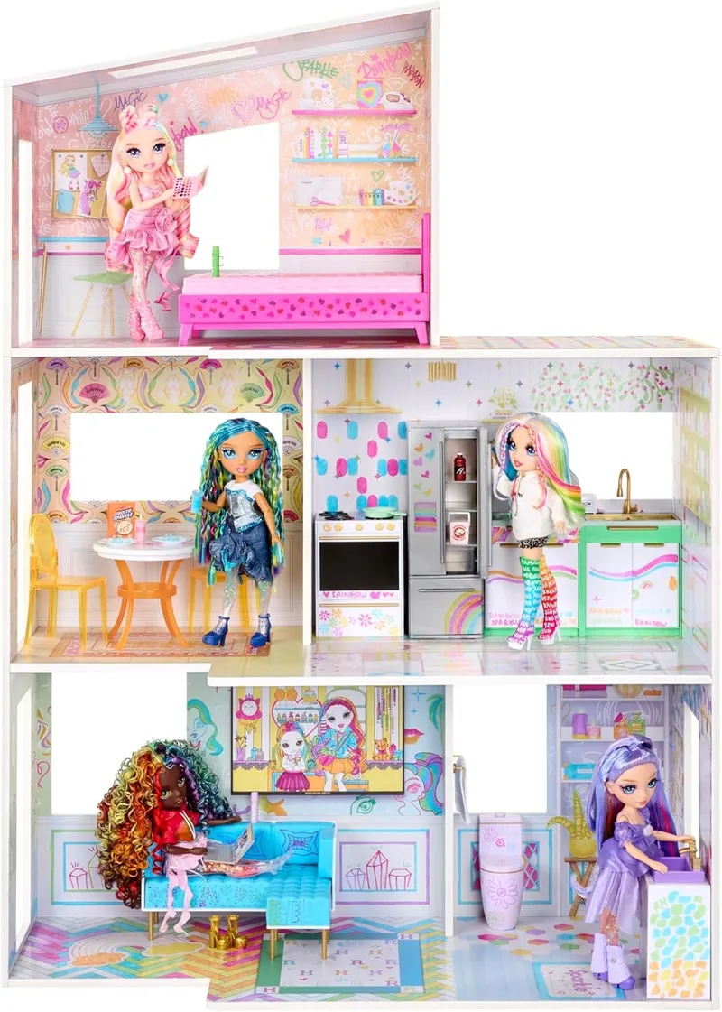 Domek Dla Lalek Rainbow High Color Play House Wielokolorowy