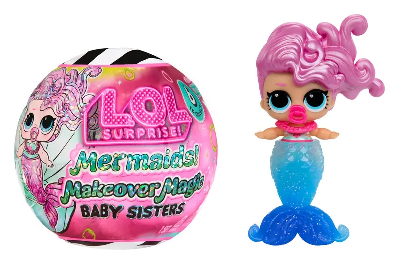 L.o.l. Surprise Mermaids Makeover Magic Baby Sisters Lalka 598787