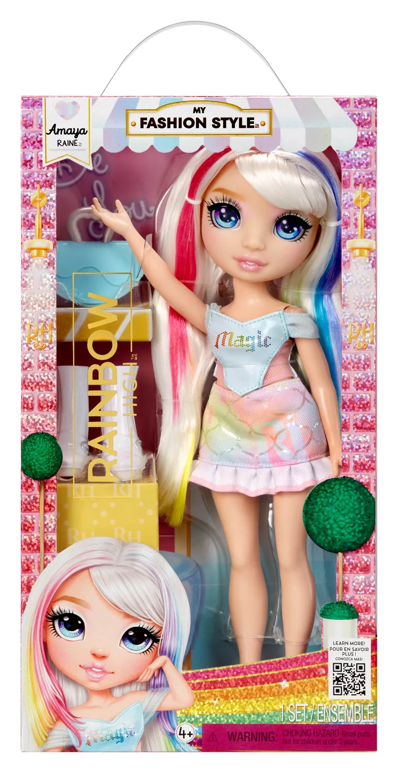 Lalka Fashion Rainbow High Amaya Ubrana Włosy Długie 28 cm