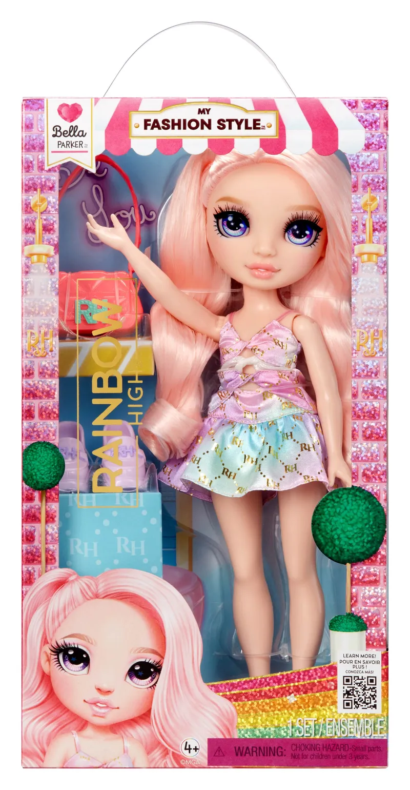 Lalka Fashion Bella Rainbow High Artykułowana 28 cm Akcesoria