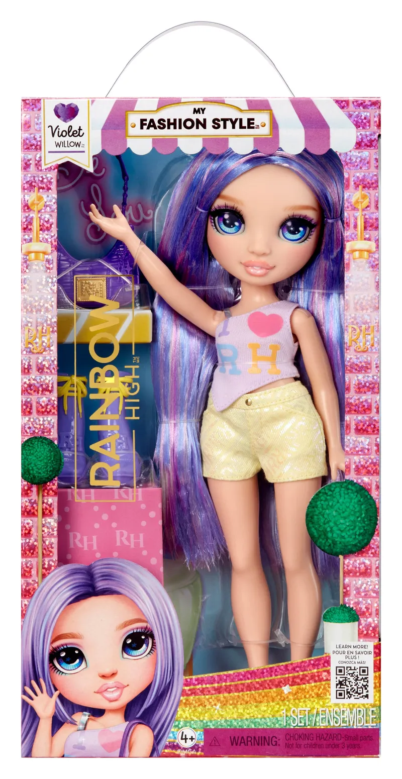 Lalka Fashion Violet Rainbow High 547563 Z Akcesoriami Ubrankiem