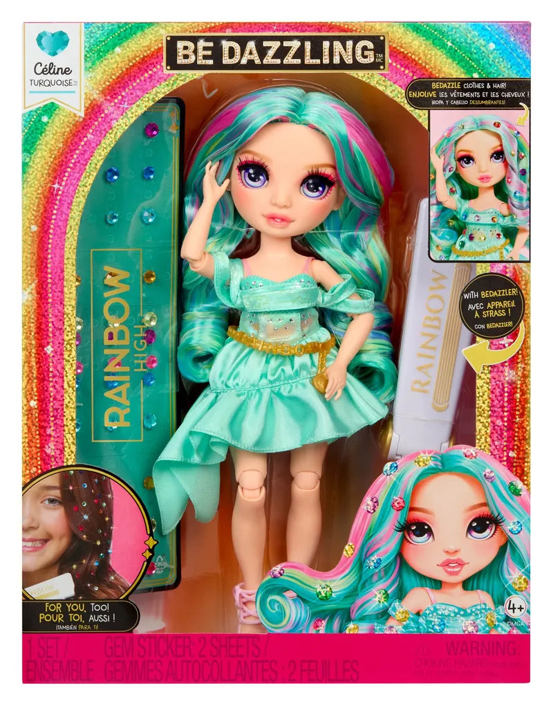 Lalka Rainbow High Celine Be Dazzling Kolekcjonerska 29 cm - Turkusowa