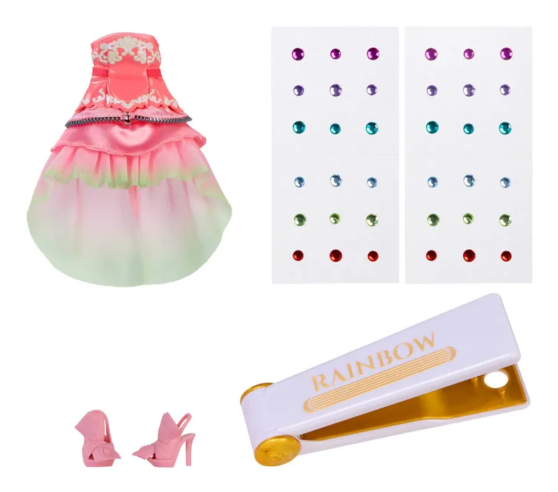 Rainbow High Lalka Adeline Rose Be Dazzling 597797 Zestaw