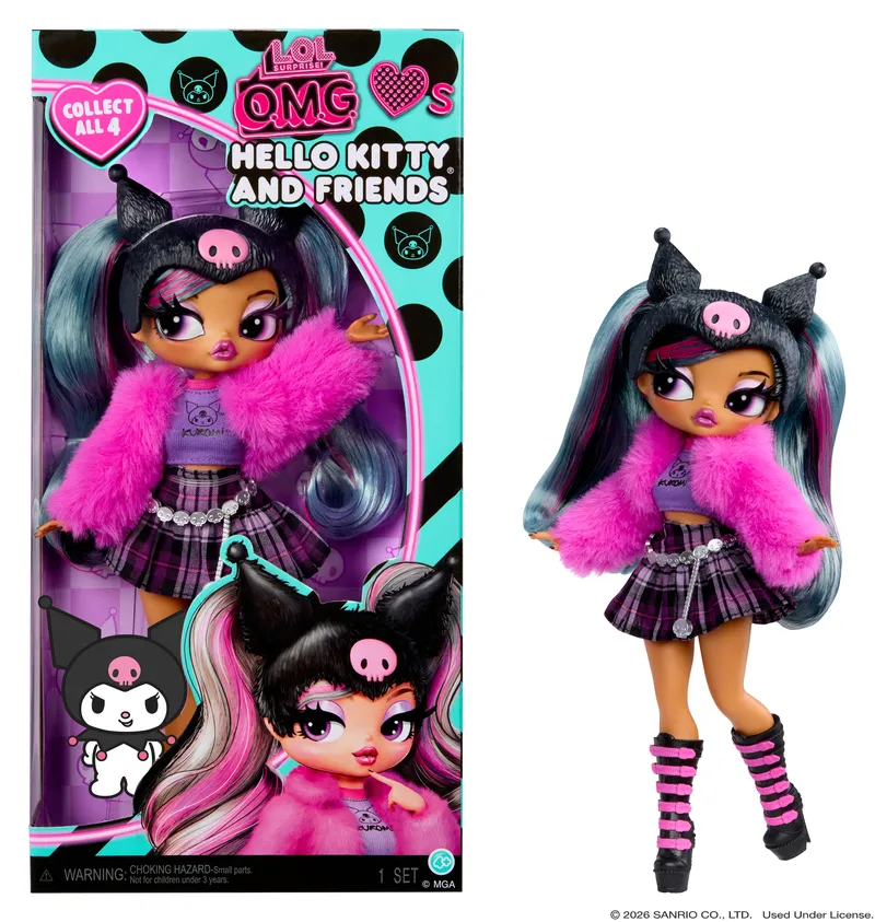 Lalka L.o.l. Surprise O.m.g. Kuromi Hello Kitty Friends 249894-EUC