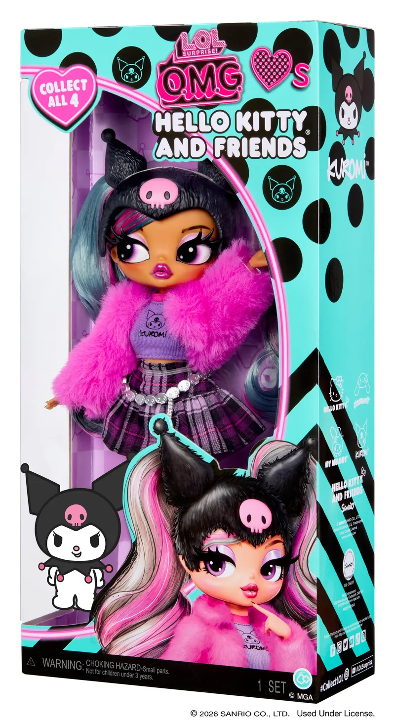 Lalka L.o.l. Surprise O.m.g. Kuromi Hello Kitty Friends 249894-EUC