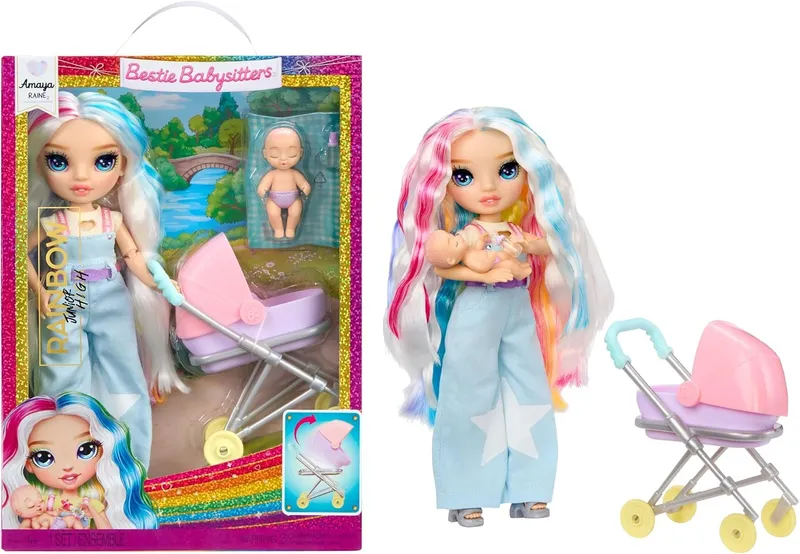 Rainbow High Jr High Bestie Babysitters Lalka Moda Amaya 248477