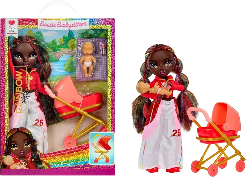 Rainbow High Jr High Bestie Babysitters Lalka Moda Iris 248514