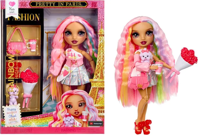 Lalka Fashion Rainbow High Kia Paryż Zestaw 28 cm