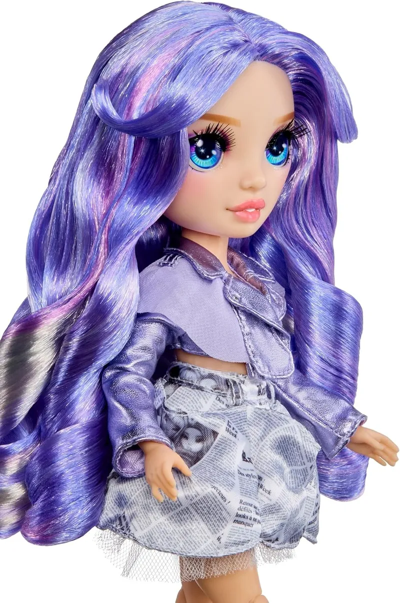Lalka Mody Rainbow High Violet Do Ubierania Z Akcesoriami