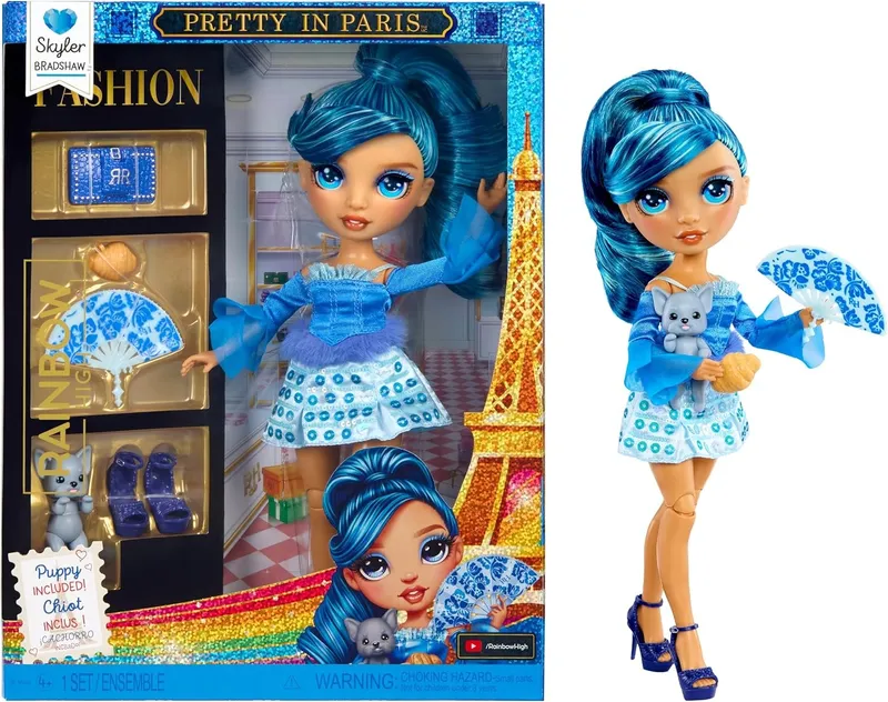 Rainbow High Lalka Skyler Paryż Akcesoria Ubranko 29 cm
