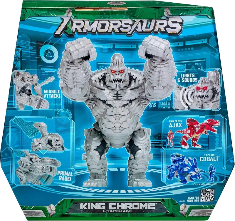 Figurka Armorsaurs Villain King Chrome Akcyjna Dla Dzieci Mga 252566