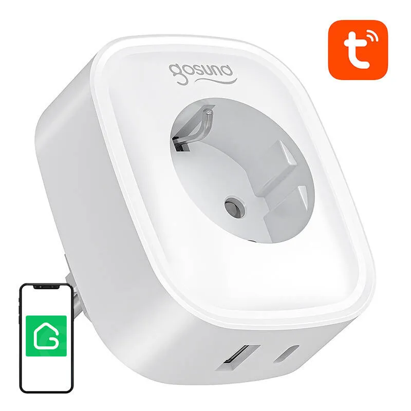 Gniazdko Inteligentne GOSUND SP6 Wi-Fi/Bluetooth 16A USB-C 20W