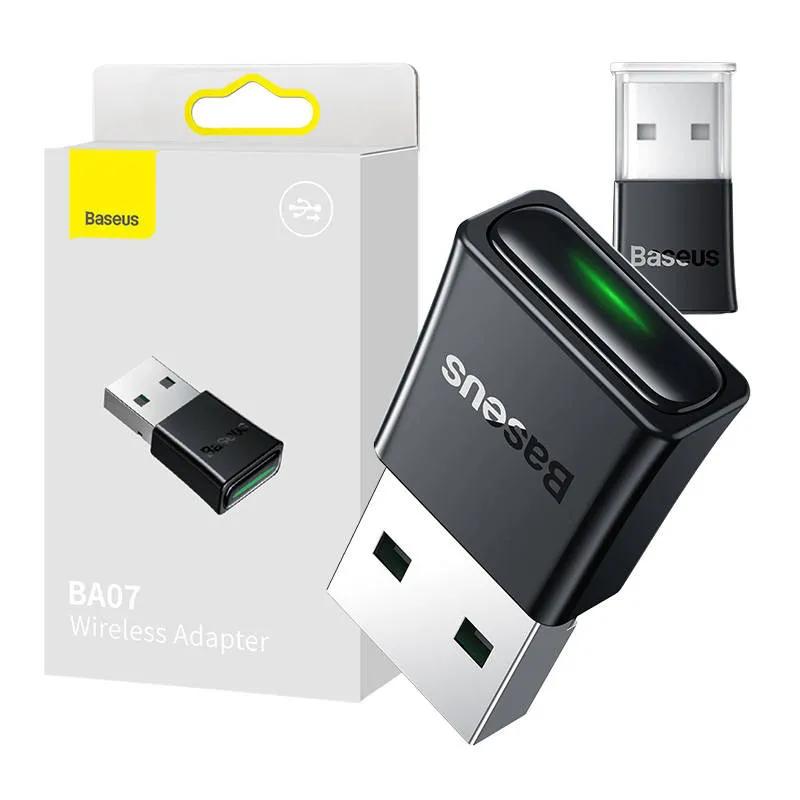 Adapter Bluetooth BASEUS BA07 USB-A BT 5.3 - Czarny