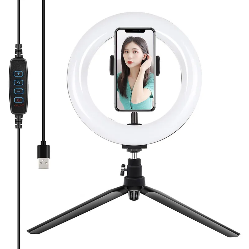 Lampa Pierścieniowa LED PULUZ 20cm Z Uchwytem Telefonu PKT3073B