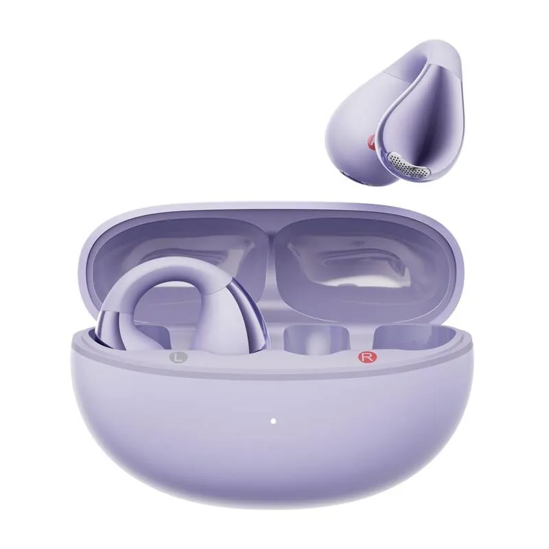 Słuchawki QCY Crossky Clip C30 Bluetooth 5.4 300H Pracy - Fioletowe