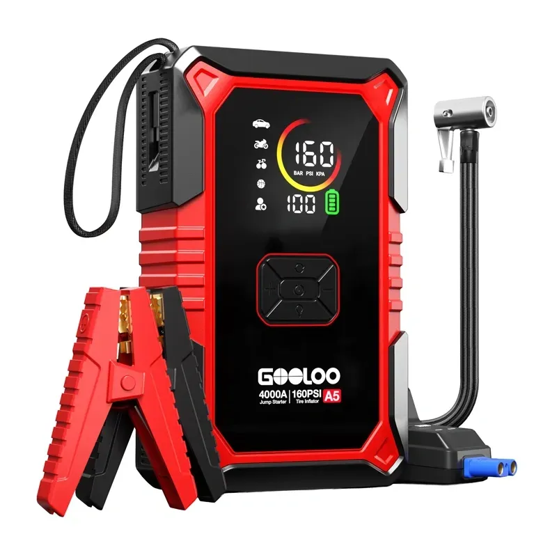 Urządzenie Rozruchowe GOOLOO A5 2w1 Z Kompresorem 160 PSI