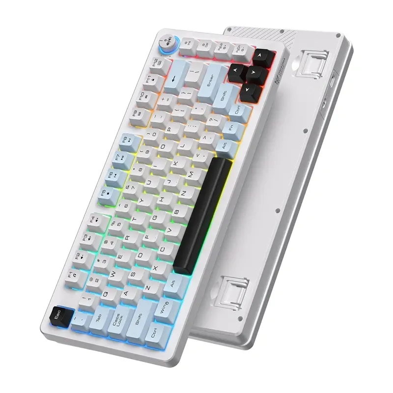 Klawiatura Gamingowa ONIKUMA MT501 81 Klawiszy RGB - Biała