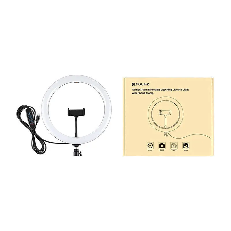 Lampa Pierścieniowa PULUZ Z Uchwytem Na Telefon LED