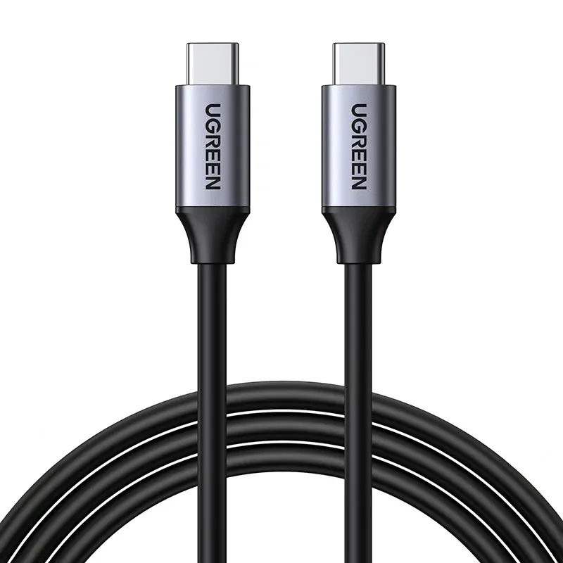 Kabel UGREEN USB-C-USB-C 1.5m PD 60W - Srebrny