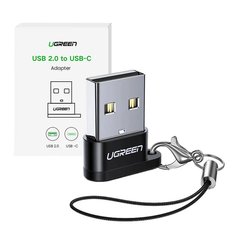 Adapter UGREEN US280 USB-C Na USB-A 2.0 - Czarny