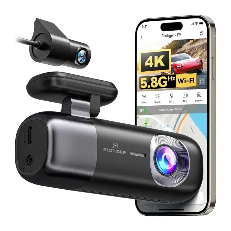 Wideorejestrator REDTIGER F9 WIFI 4K + 1080P